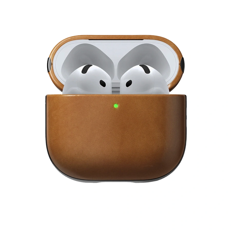 Чехол Nomad Modern Leather Case for Airpods 4th Gen - English Tan (NM014575858)