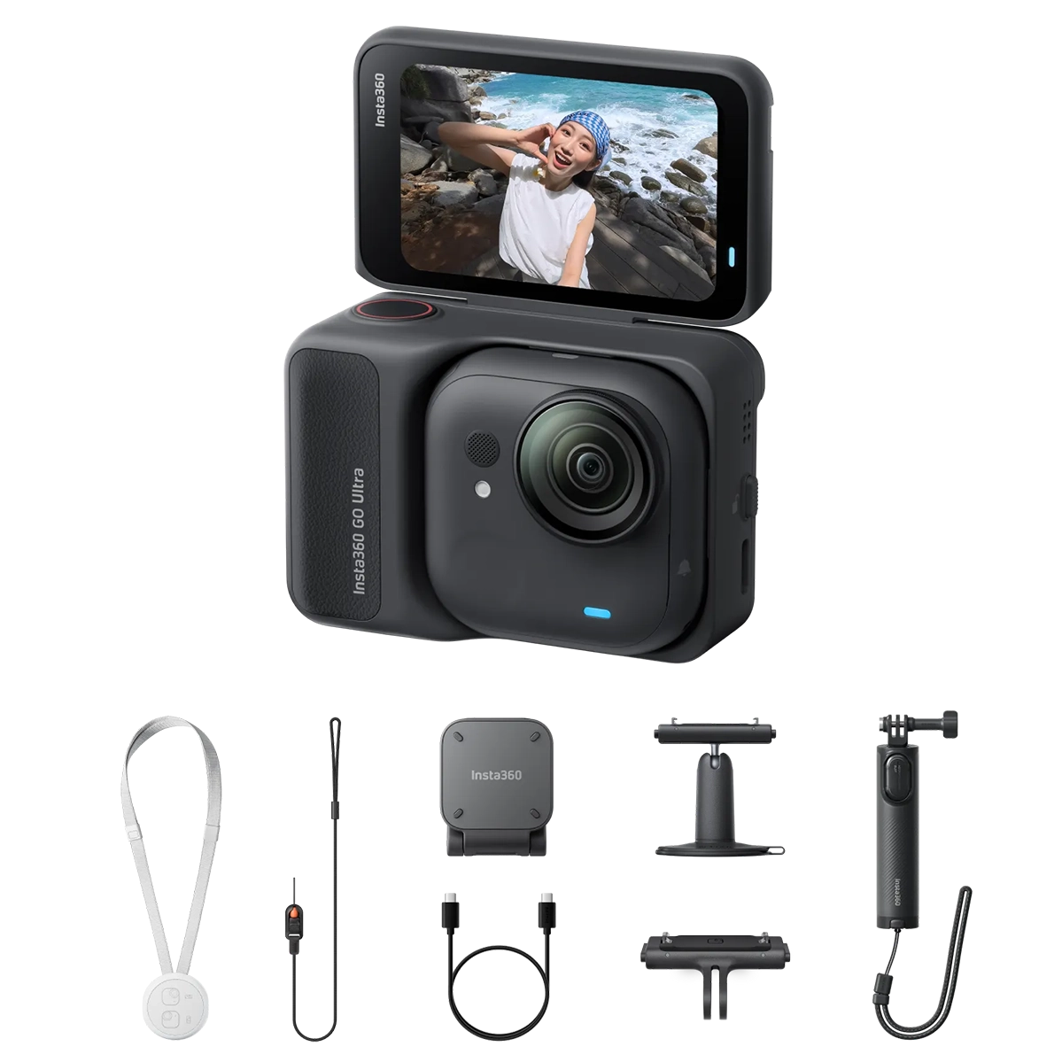 Экшн-камера Insta360 GO Ultra [Creator Bundle] - Midnight Black (CINSABEA_GOULTRA06)