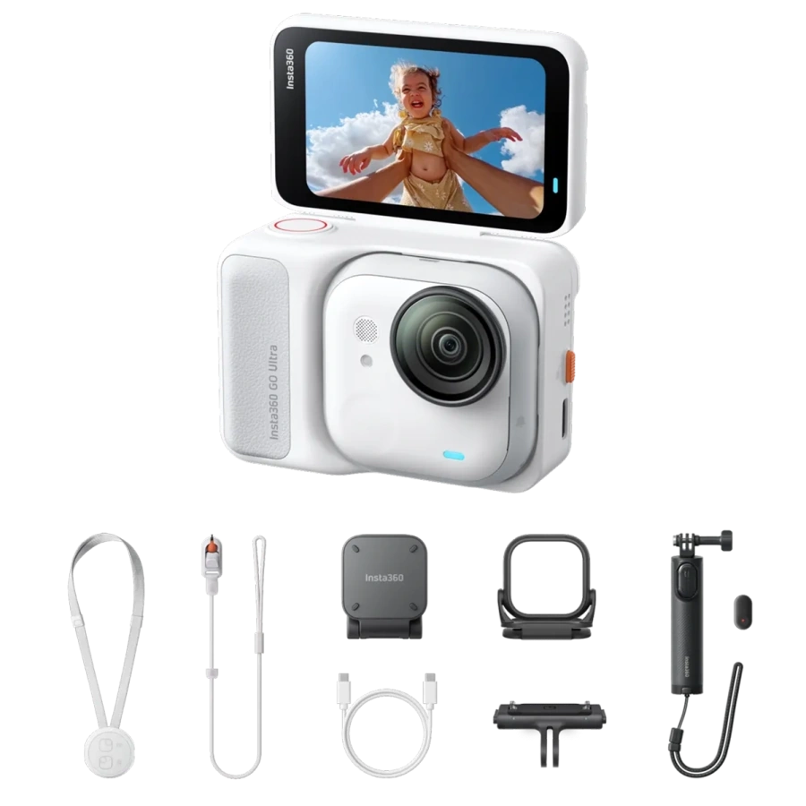 Екшн-камера Insta360 GO Ultra [Family Bundle] - Arctic White