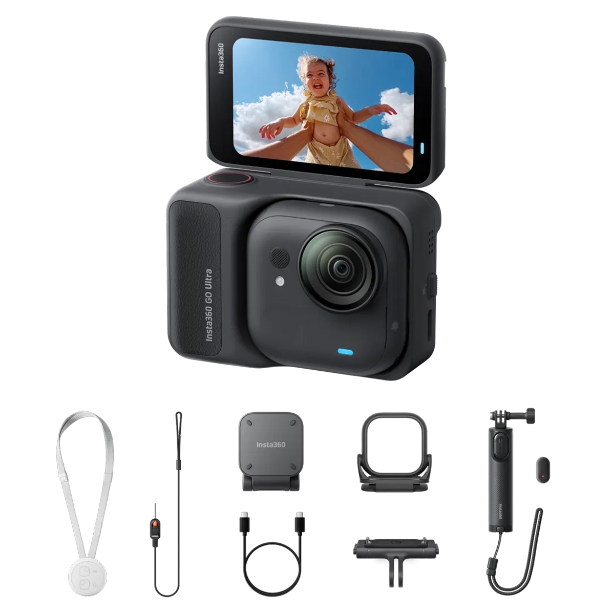 Экшн-камера Insta360 GO Ultra [Family Bundle] - Midnight Black