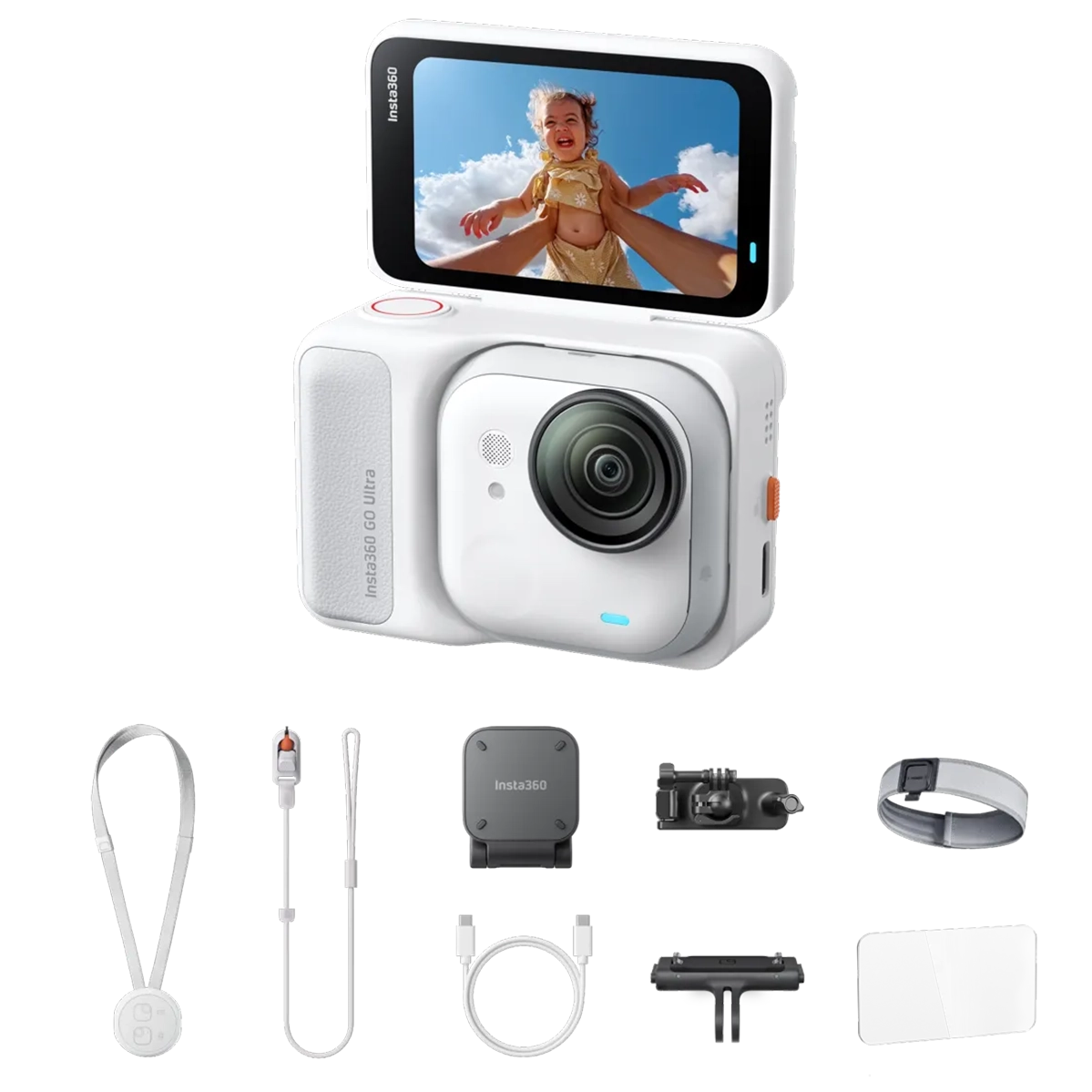 Экшн-камера Insta360 GO Ultra [Running Bundle] - Arctic White