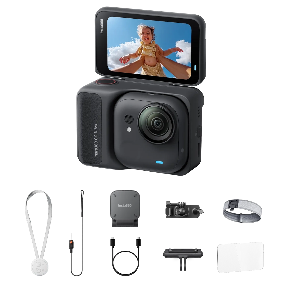 Экшн-камера Insta360 GO Ultra [Running Bundle] - Midnight Black