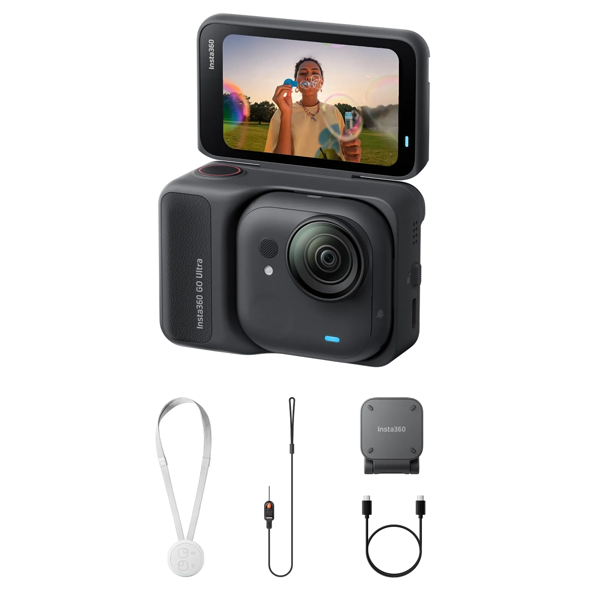 Экшн-камера Insta360 GO Ultra [Standard Bundle] - Midnight Black (CINSABEA_GOULTRA02)