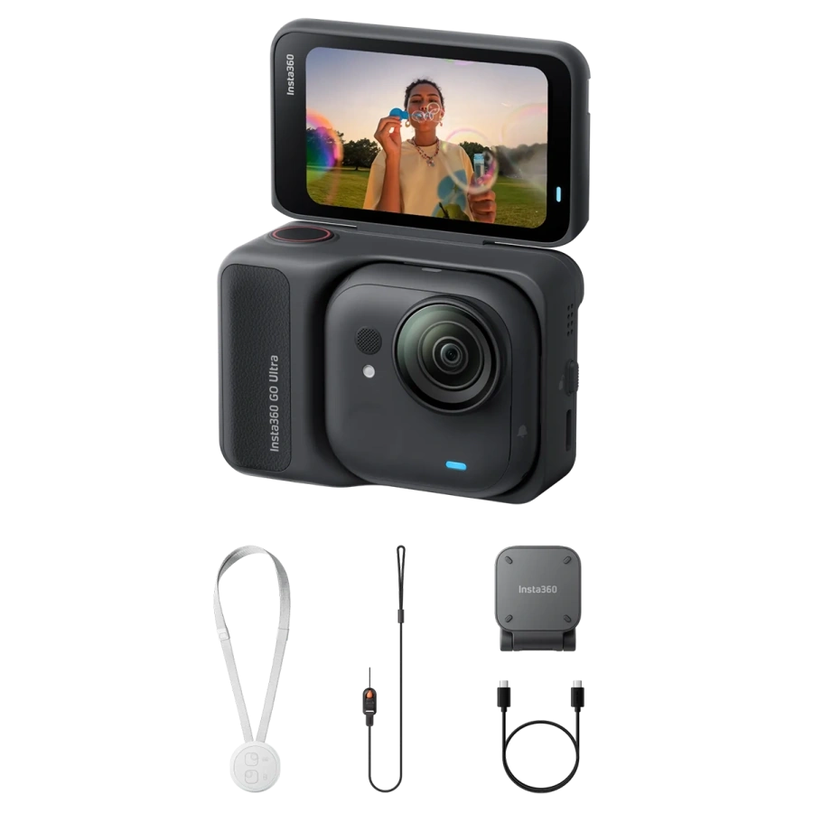 Екшн-камера Insta360 GO Ultra [Standard Bundle] - Midnight Black (CINSABEA_GOULTRA02)