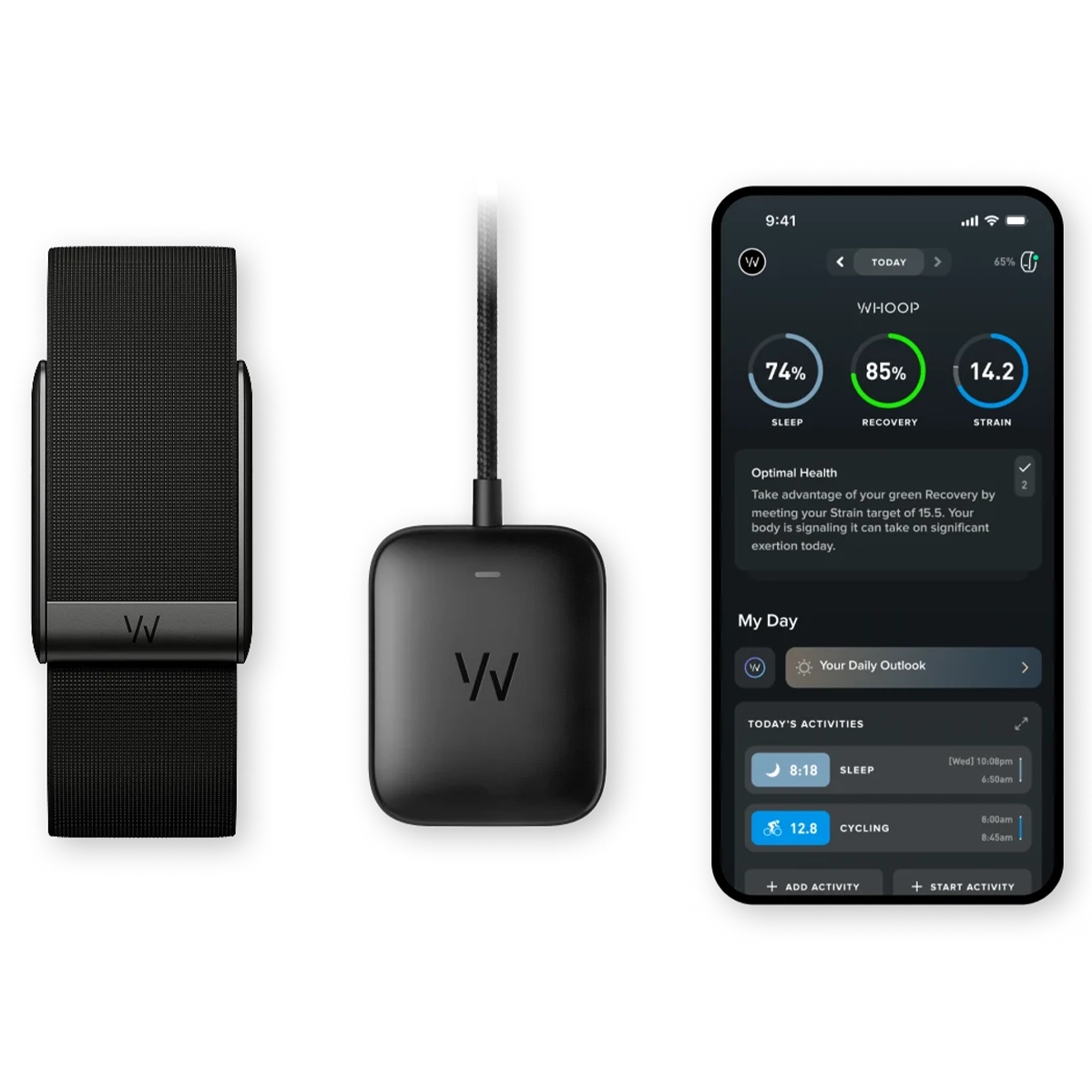 Фітнес-трекер WHOOP 5.0 з підпискою One на 12 міс (973-003-000)