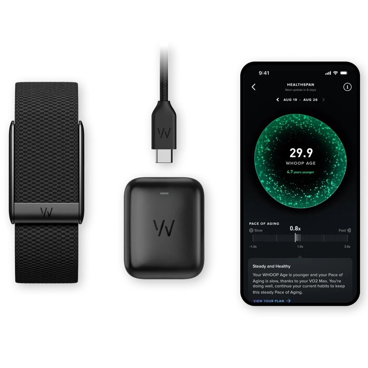 Фітнес-трекер WHOOP 5.0 з підпискою Peak на 12 міс (973-004-000)