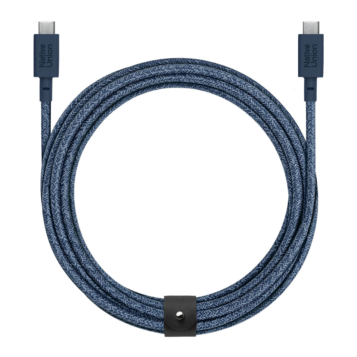 Кабель Native Union Belt XL Cable USB-C to USB-C Navy [3 m] (BELT-XL-C-NAV-3-NP)