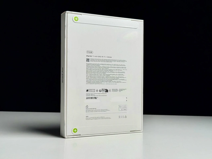 MDM iPad Air 11'' M3 2025 Wi-Fi + Cellular 512GB Space Gray (MCG44) - Стан: новий | Акумулятор: 100% | Комплектація: повний | Гарантія: 3 міс.
