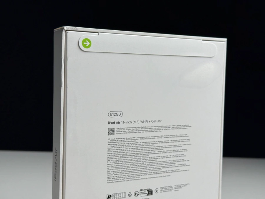 MDM iPad Air 11'' M3 2025 Wi-Fi + Cellular 512GB Space Gray (MCG44) - Стан: новий | Акумулятор: 100% | Комплектація: повний | Гарантія: 3 міс.