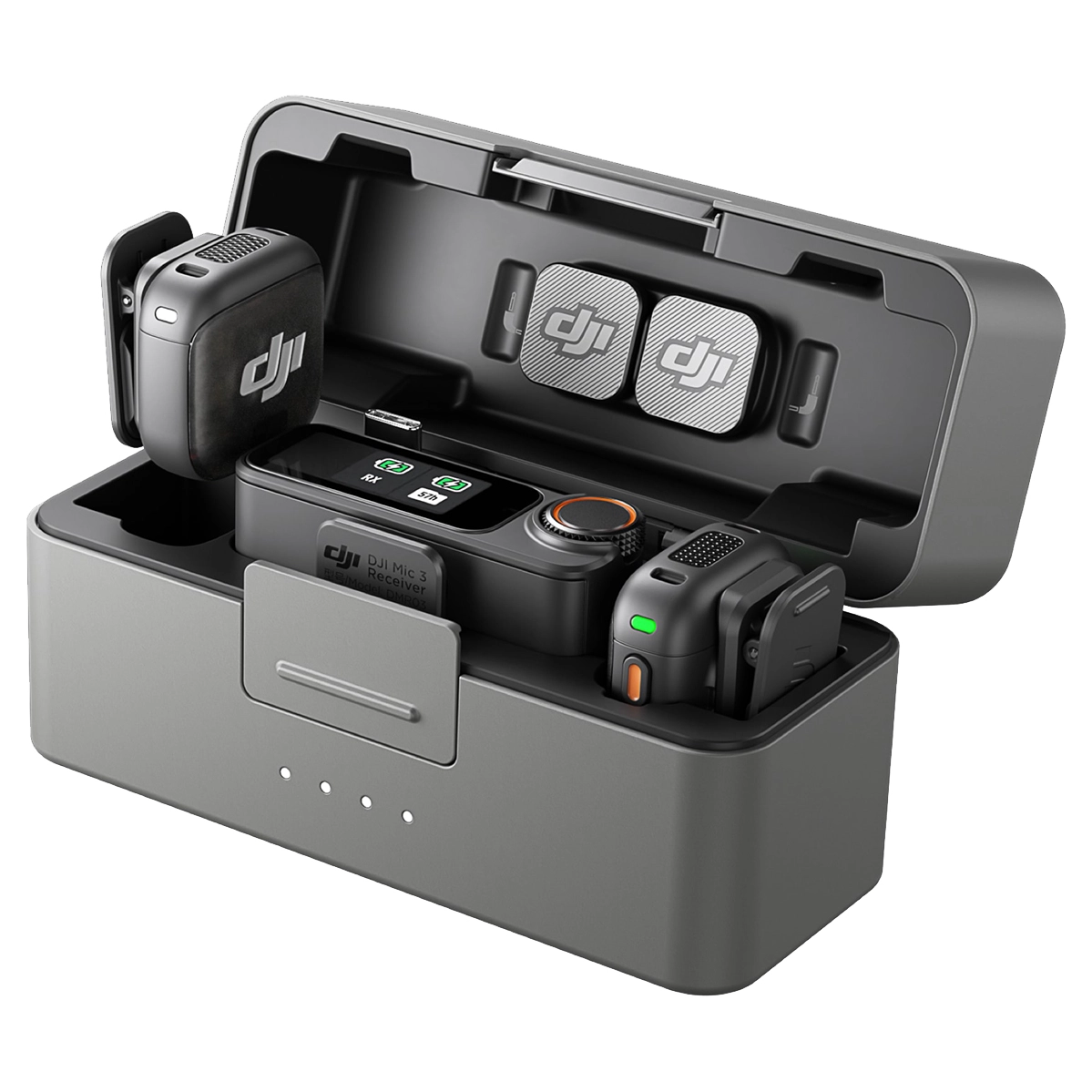 Мікрофонна радіосистема DJI Mic 3 [2 TX + 1 RX + Charging Case] (CP.RN.00000480.01)