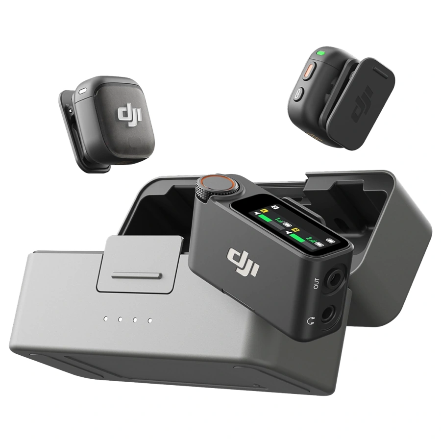 Мікрофонна радіосистема DJI Mic 3 [2 TX + 1 RX + Charging Case] + Camera Adapter (CP.RN.00000480.01+CP.RN.00000467.01)