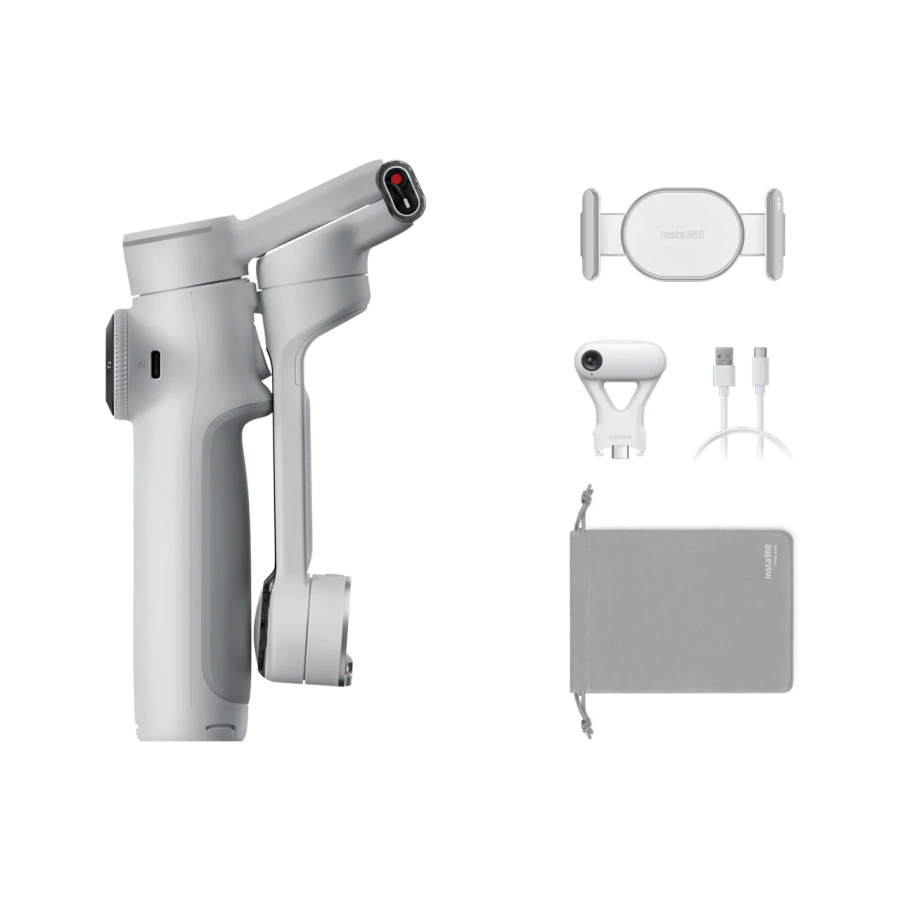 Монопод-стабилизатор для смартфона Insta360 Flow 2 Pro [AI Tracker Bundle] - Stone Gray (CINSABQB_FLOW238)