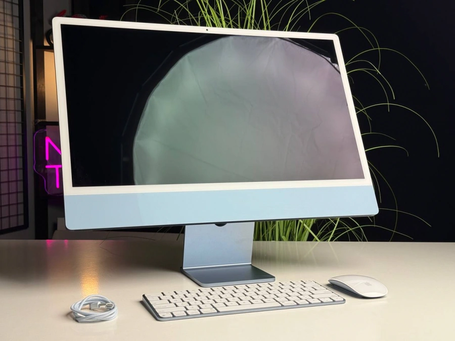 ВЖИВАНИЙ Apple iMac 24" M3 8GPU/8GB/256GB Blue 2023 (MQRC3) | Стан: гарний | Гарантія: 1 місяць | Комплект: повний