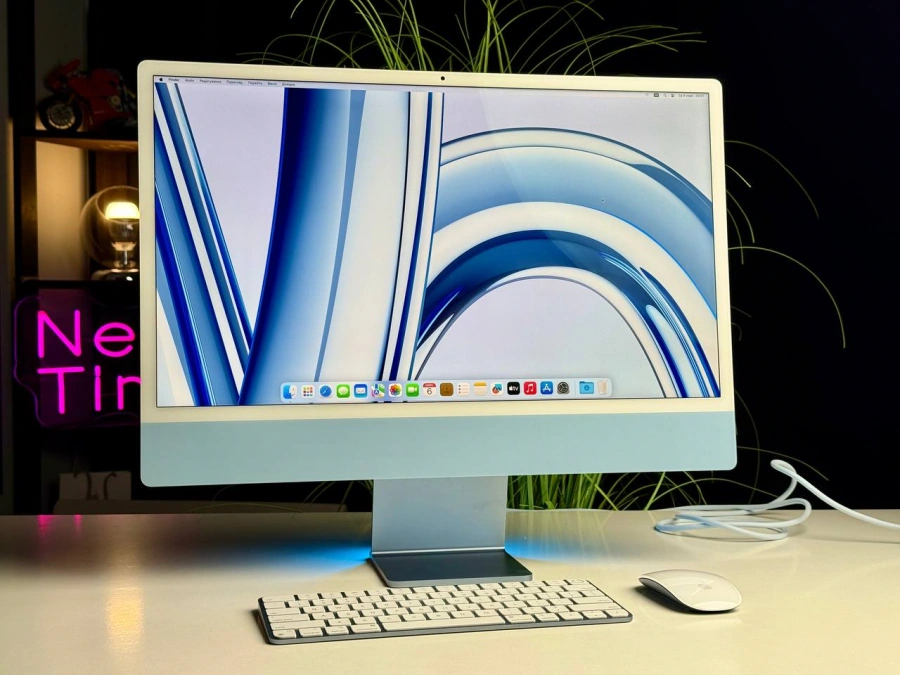 ВЖИВАНИЙ Apple iMac 24" M3 8GPU/8GB/256GB Blue 2023 (MQRC3) | Стан: гарний | Гарантія: 1 місяць | Комплект: повний