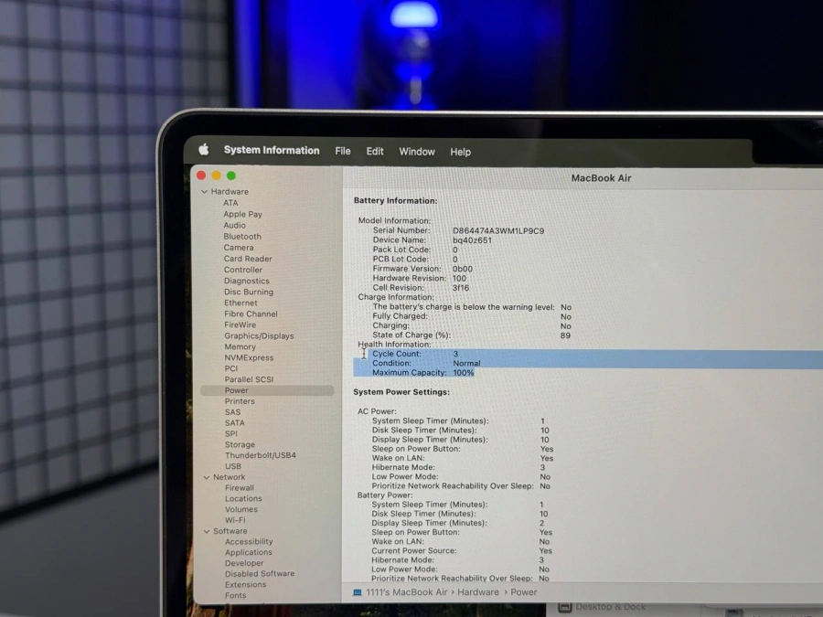 OPEN BOX MacBook Air 15" 2025 M4/10CPU/10GPU/16GB/512GB Starlight (MW1K3) - Стан: гарний | Акумулятор: 100% | Комплектація: повний | Гарантія: 3 міс.
