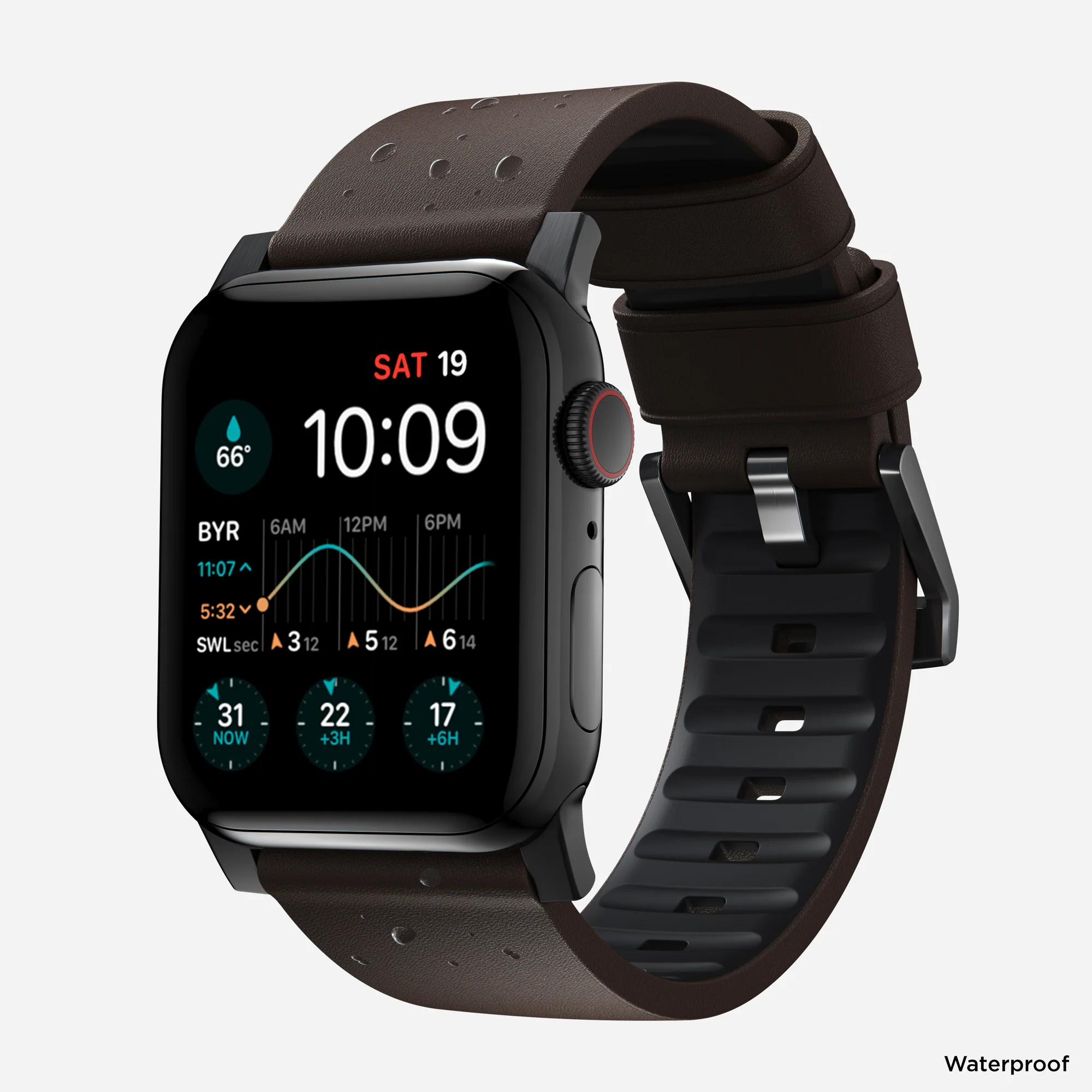 Ремешок Nomad Active Band Pro Black Hardware 46mm/49mm - Classic Brown (NM1A4MBNW0)