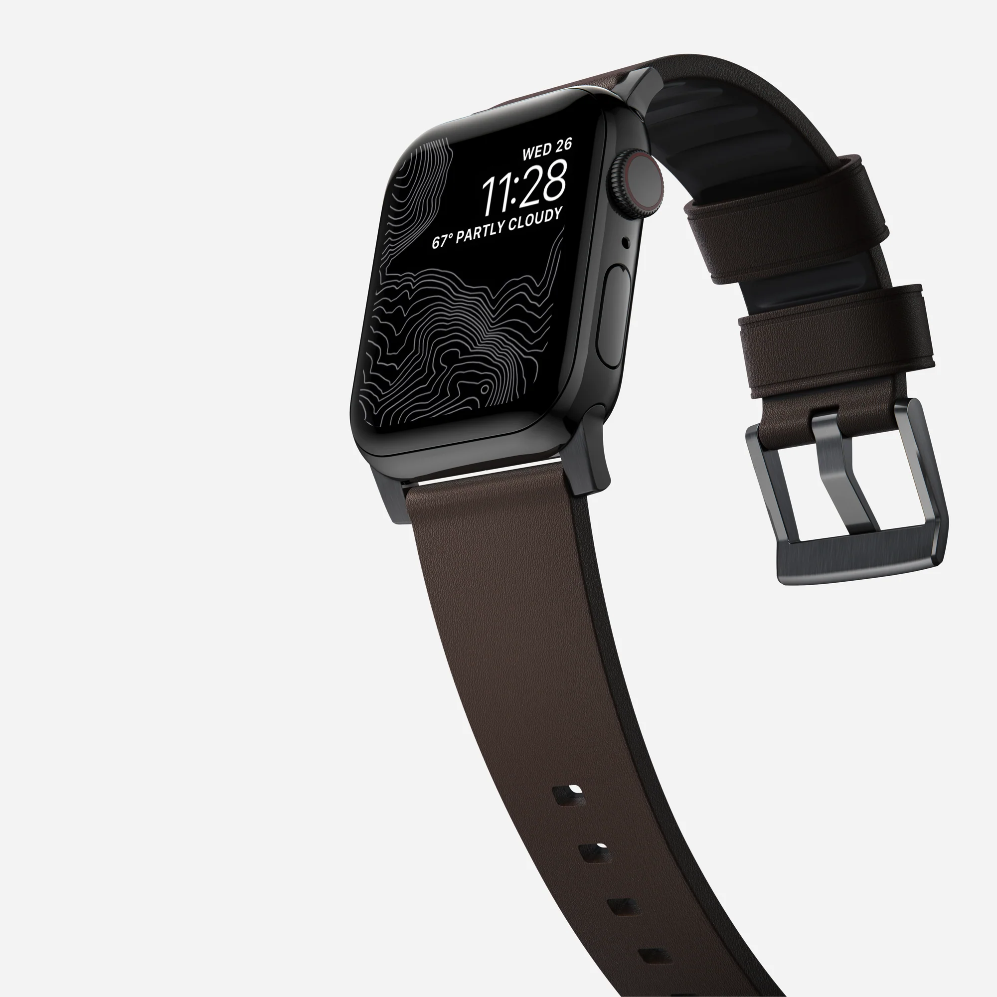 Ремешок Nomad Active Band Pro Black Hardware 46mm/49mm - Classic Brown (NM1A4MBNW0)