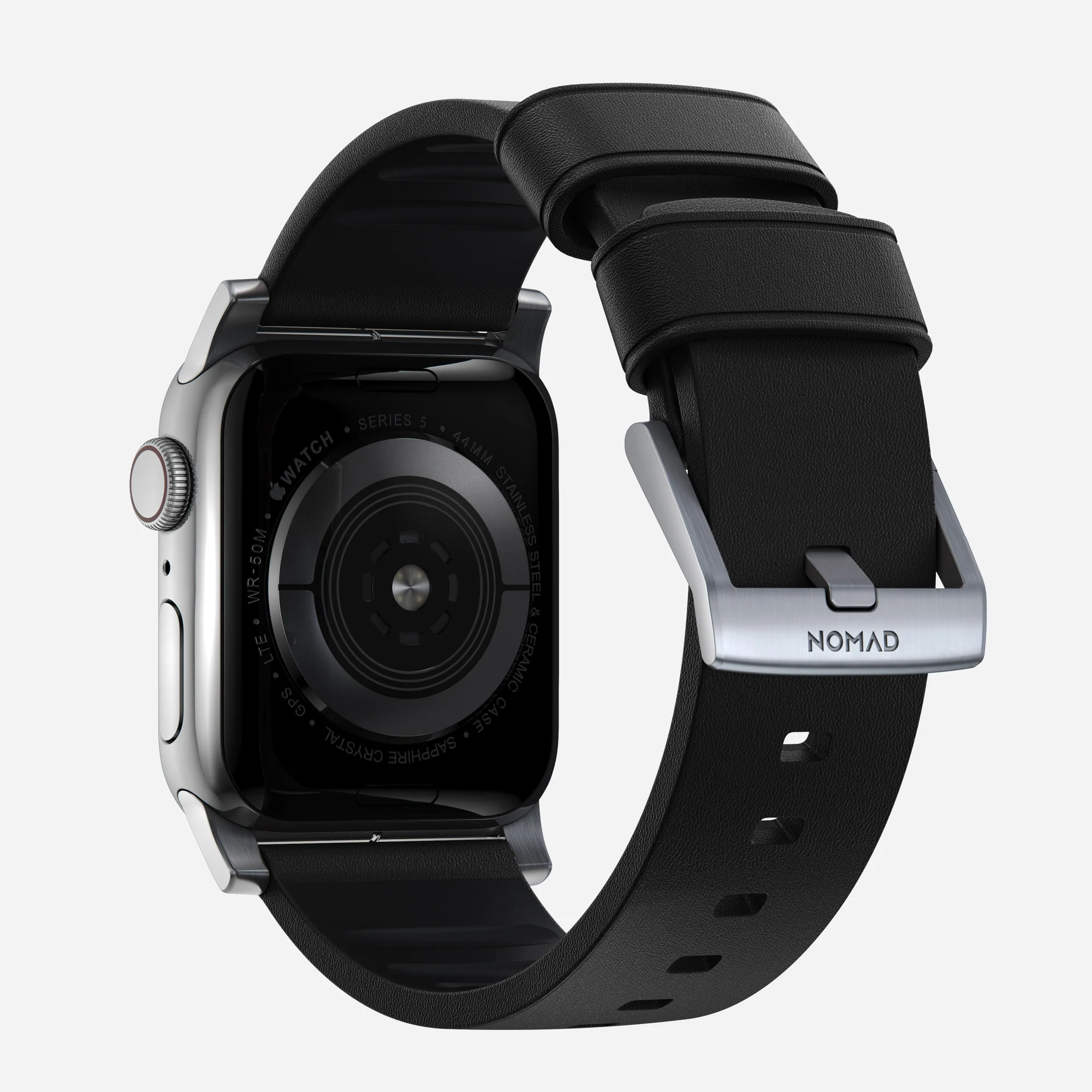 Ремешок Nomad Active Band Pro Silver Hardware 46mm/49mm - Black (NM1A41SNW0)