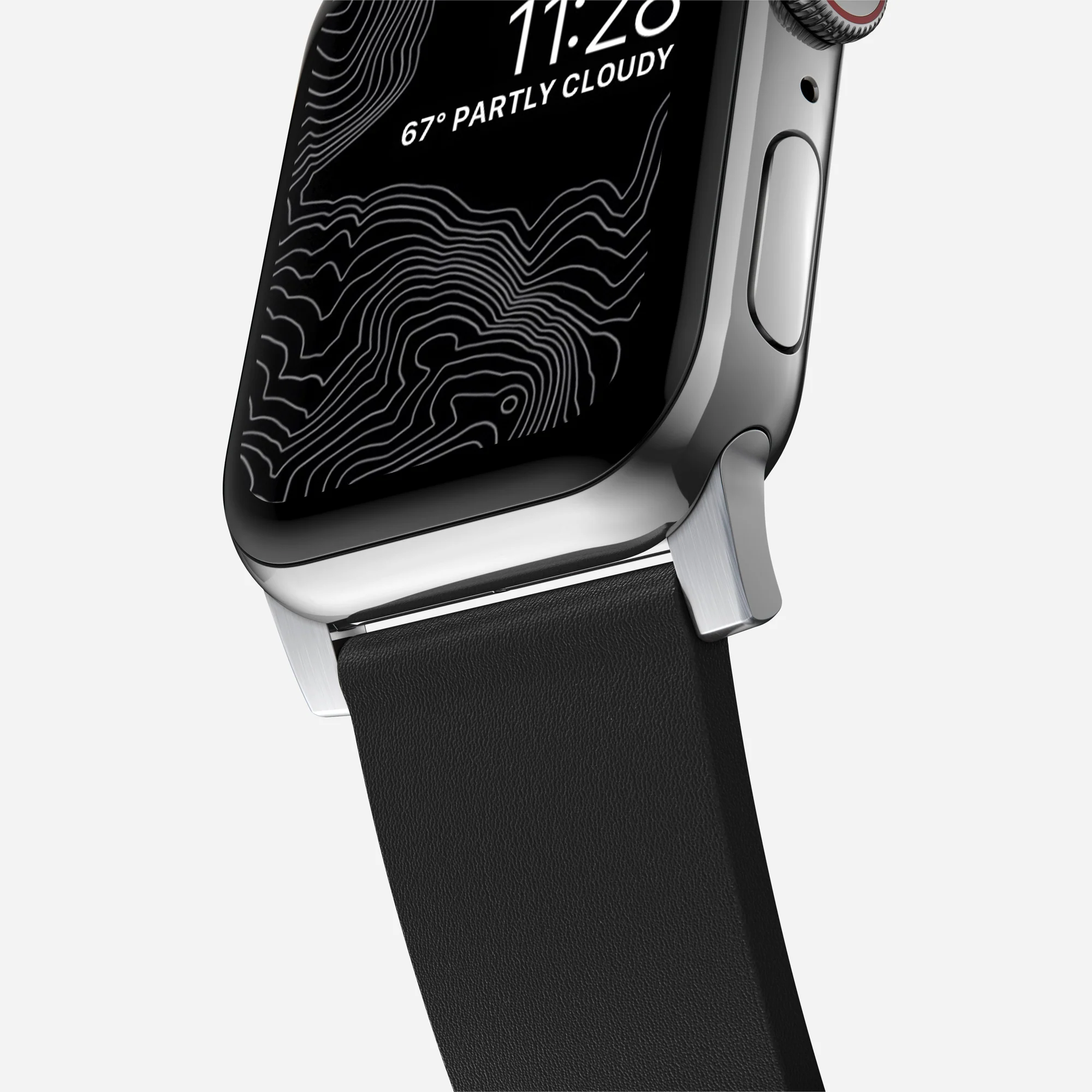 Ремешок Nomad Active Band Pro Silver Hardware 46mm/49mm - Black (NM1A41SNW0)