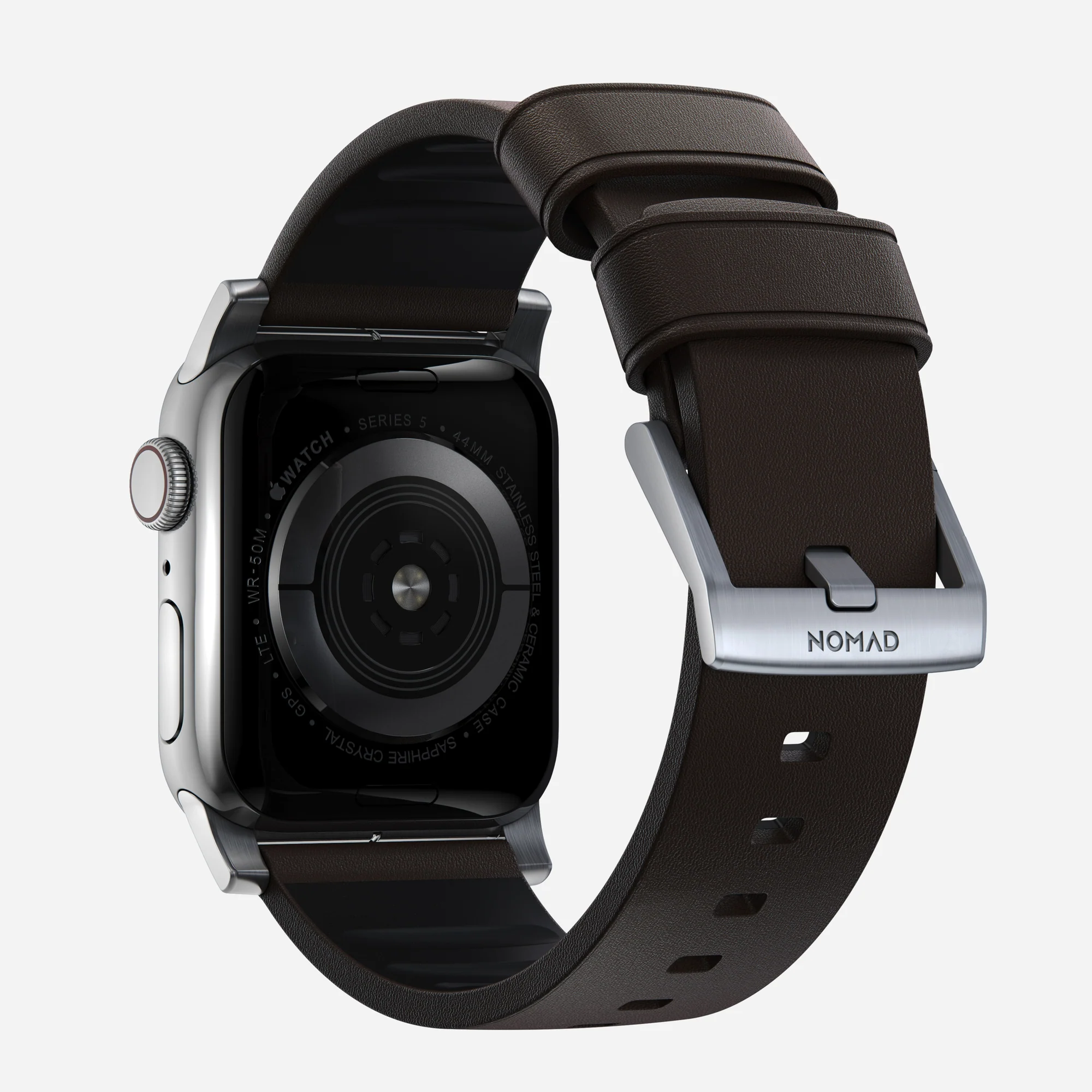 Ремешок Nomad Active Band Pro Silver Hardware 46mm/49mm - Classic Brown (NM1A4MSNW0)