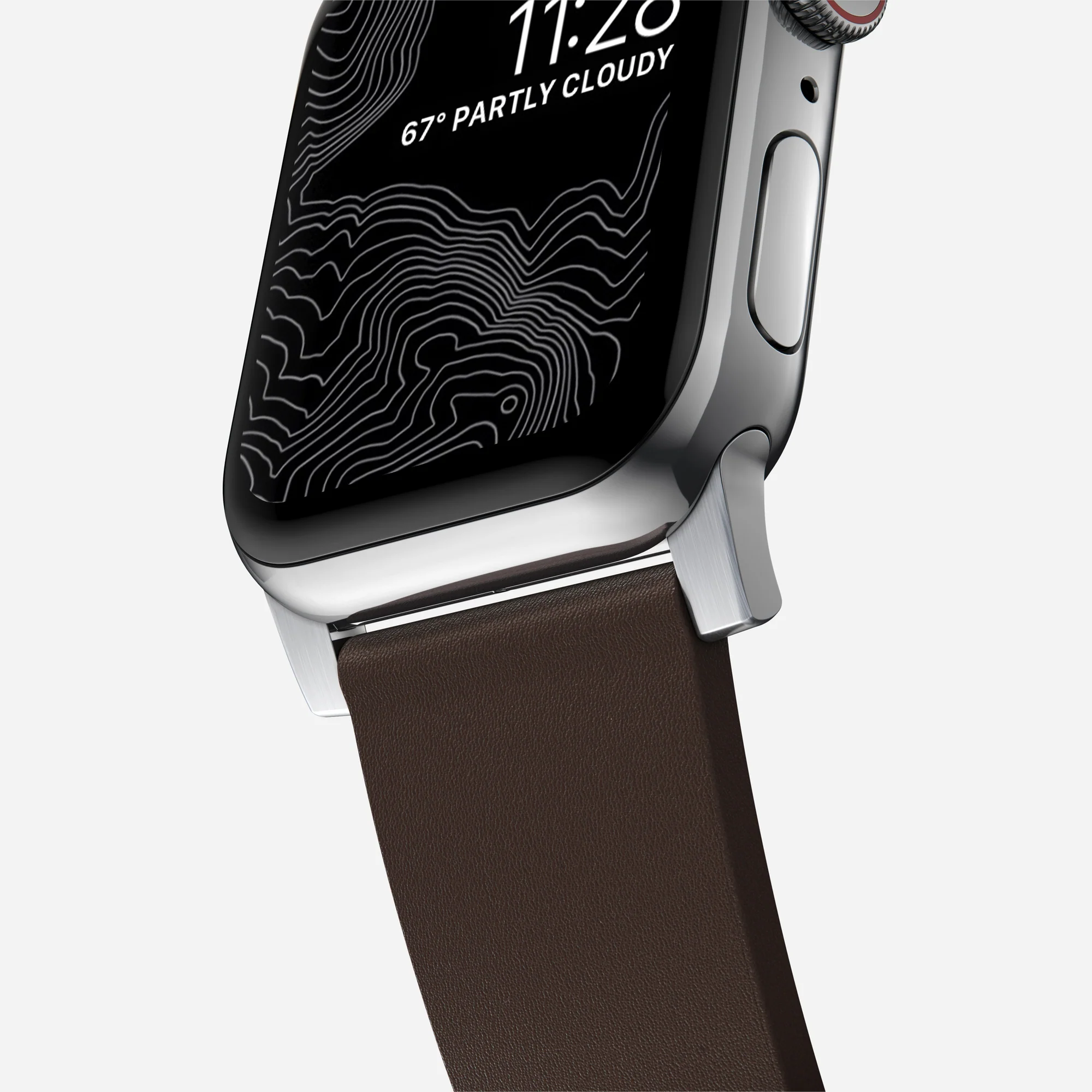 Ремешок Nomad Active Band Pro Silver Hardware 46mm/49mm - Classic Brown (NM1A4MSNW0)