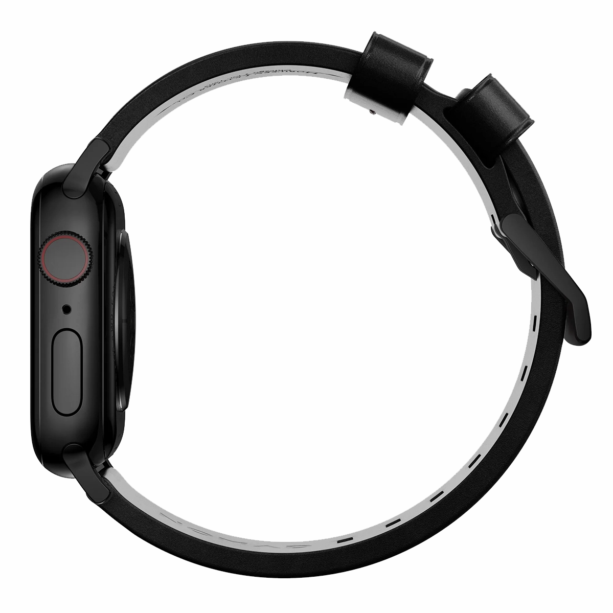 Ремешок Nomad Modern Horween Leather Band Black Hardware 46mm/49mm - Black (NM1A41BM00)