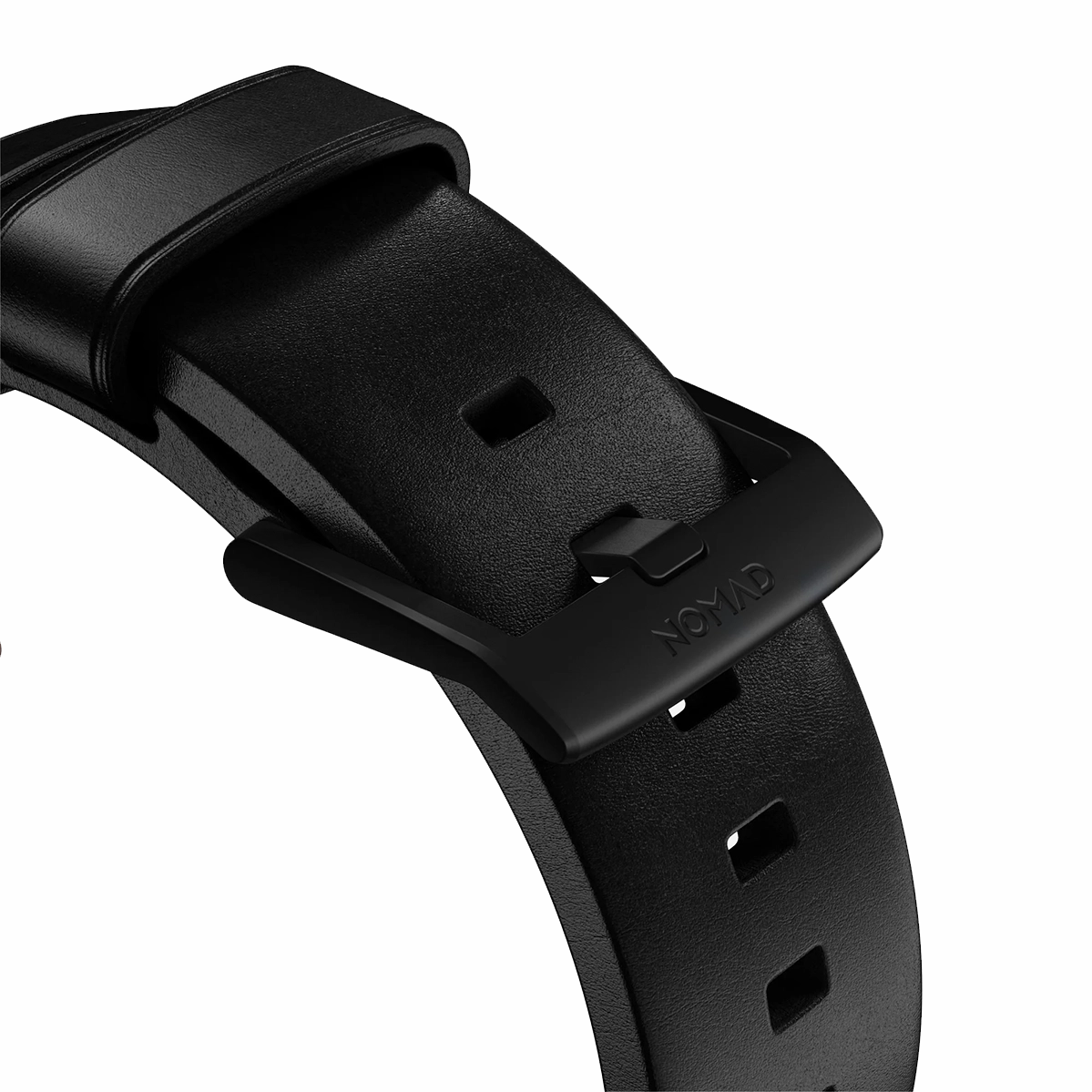 Ремешок Nomad Modern Horween Leather Band Black Hardware 46mm/49mm - Black (NM1A41BM00)