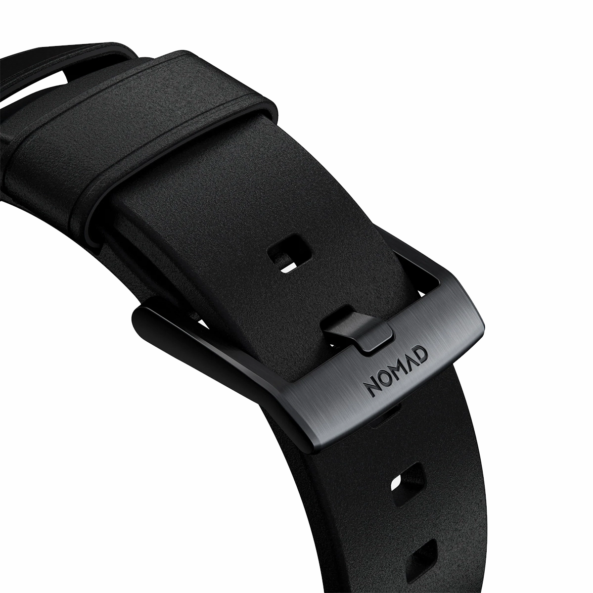 Ремінець Nomad Modern Leather Band Black Hardware 46mm/49mm - Black (NM01198185)