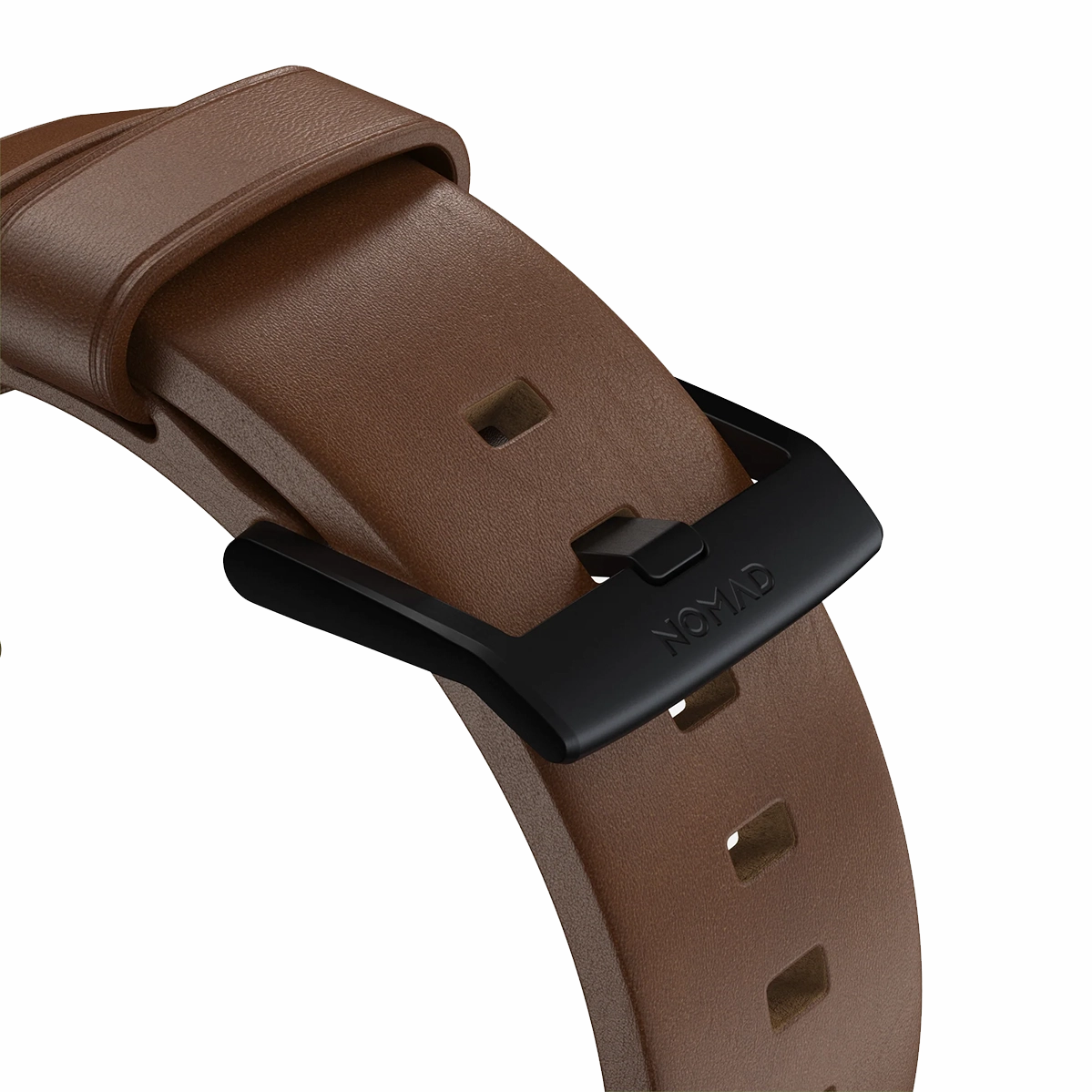 Ремінець Nomad Modern Leather Band Black Hardware 46mm/49mm - Brown (NM01197485)