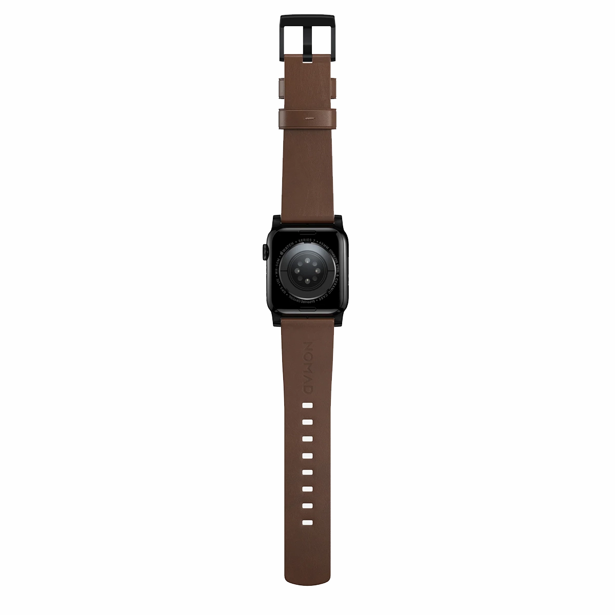 Ремінець Nomad Modern Leather Band Black Hardware 46mm/49mm - Brown (NM01197485)