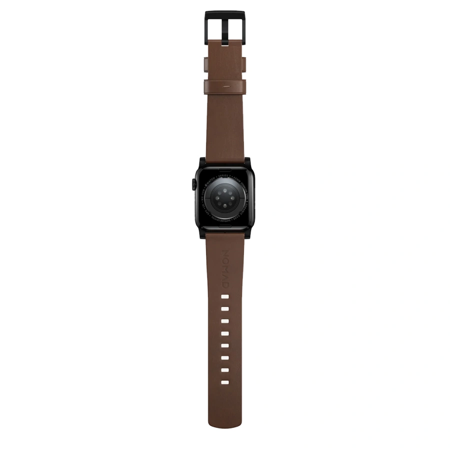 Ремінець Nomad Modern Leather Band Black Hardware 46mm/49mm - Brown (NM01197485)