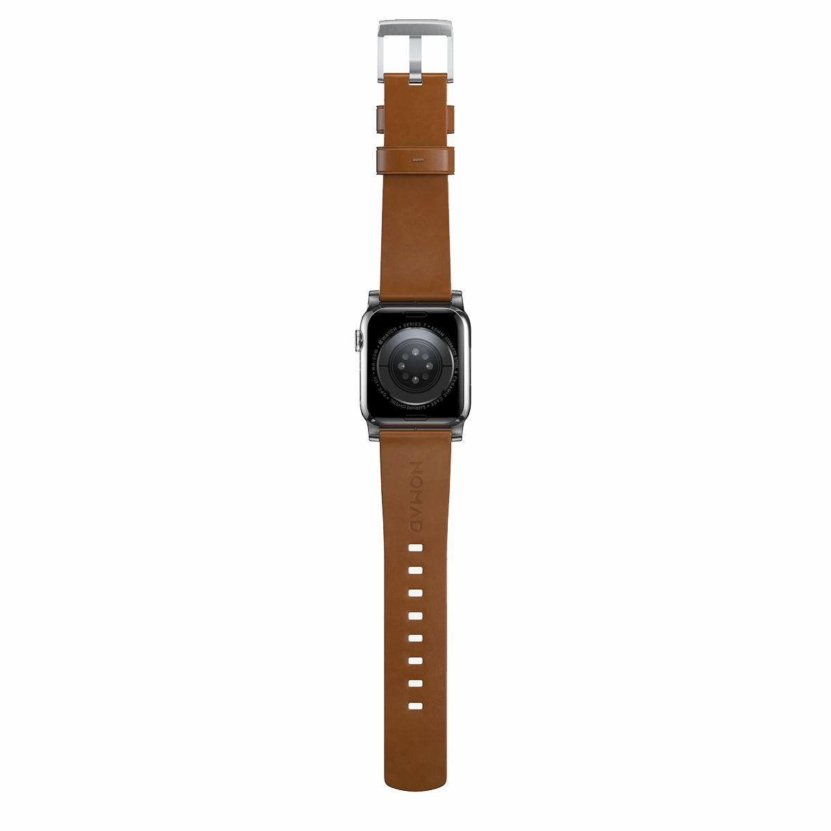 Ремінець Nomad Modern Leather Band Silver Hardware 46mm/49mm - English Tan (NM01805885)