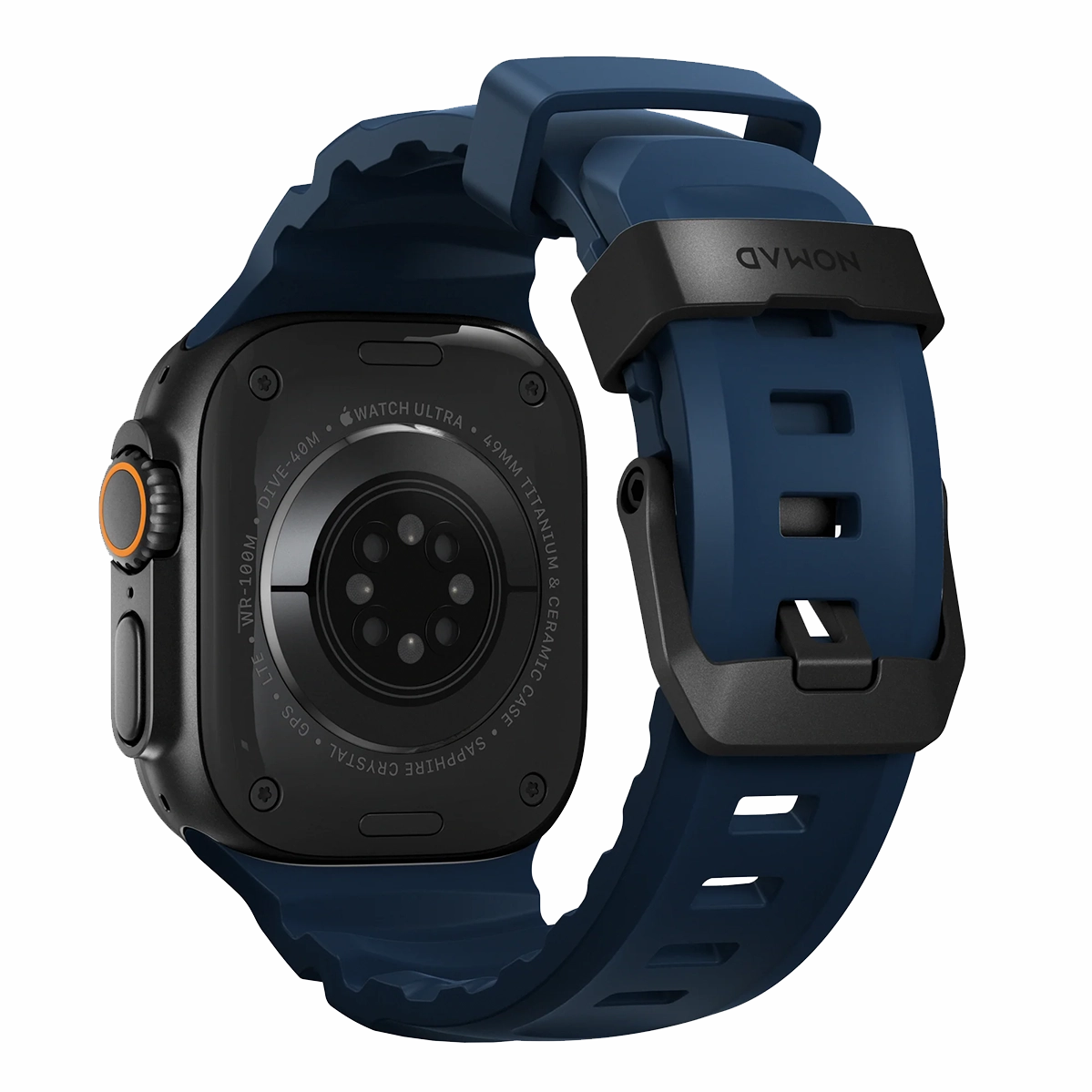 Ремешок Nomad Rocky Point Band Black Titanium Hardware 46mm/49mm - Atlantic (NM014827858)