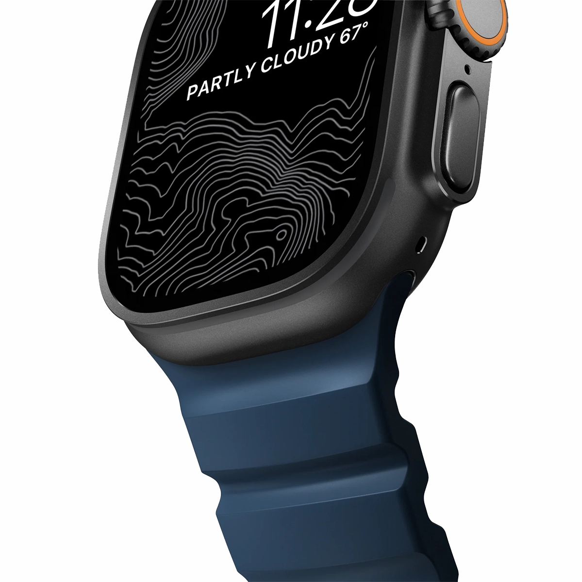 Ремешок Nomad Rocky Point Band Black Titanium Hardware 46mm/49mm - Atlantic (NM014827858)