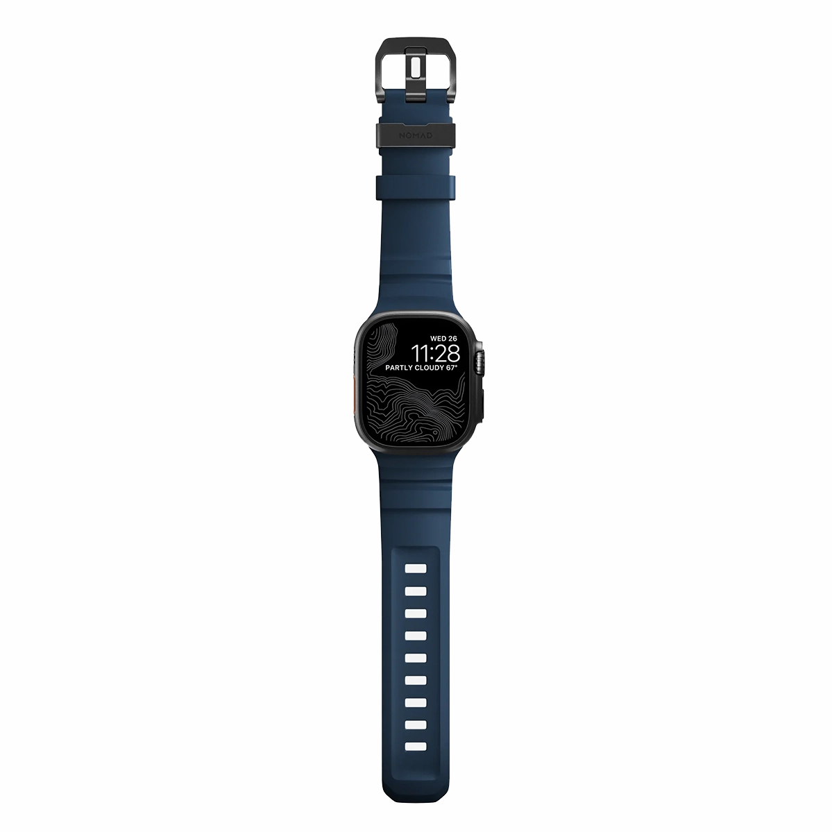 Ремешок Nomad Rocky Point Band Black Titanium Hardware 46mm/49mm - Atlantic (NM014827858)