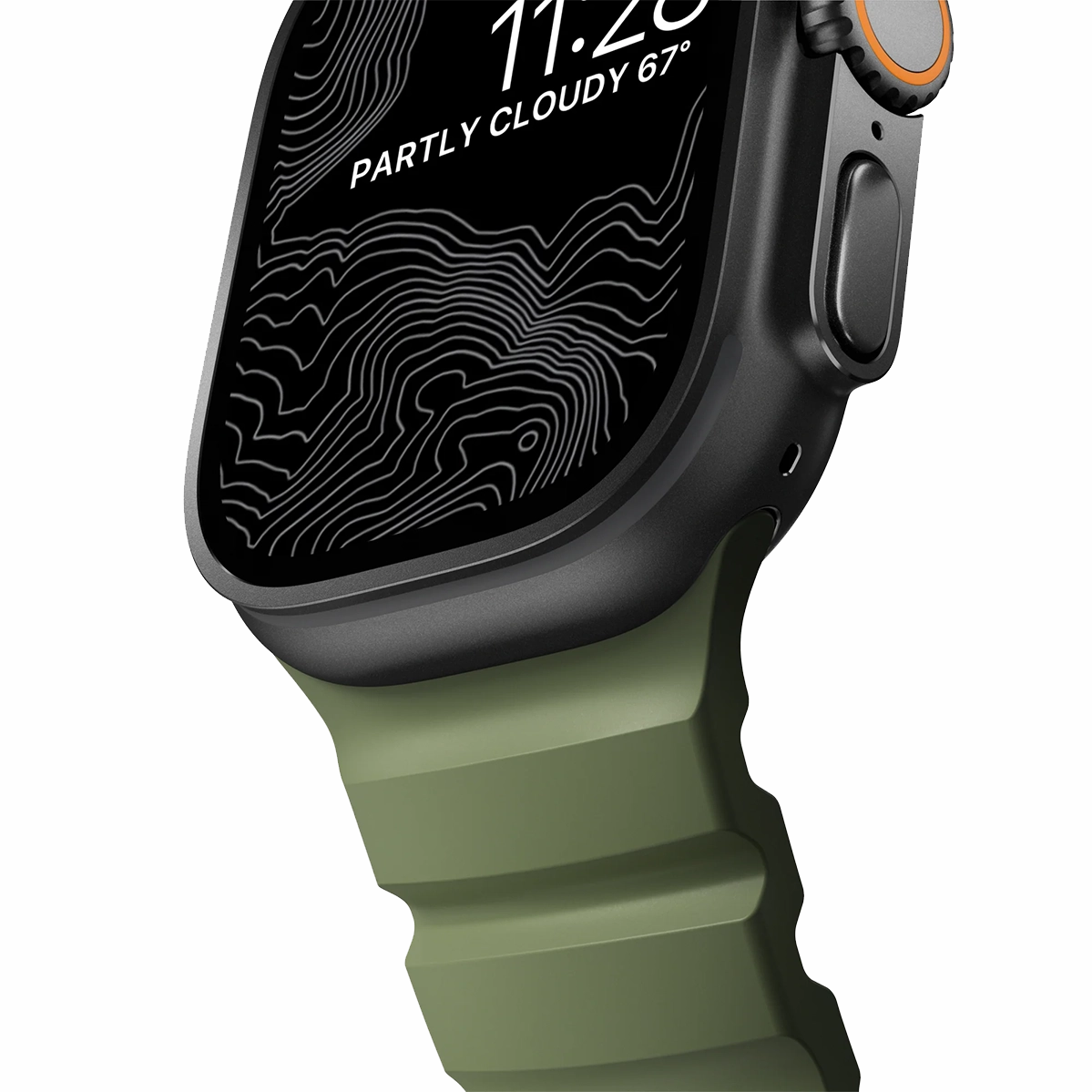 Ремешок Nomad Rocky Point Band Black Titanium Hardware 46mm/49mm - Forest (NM014797858)