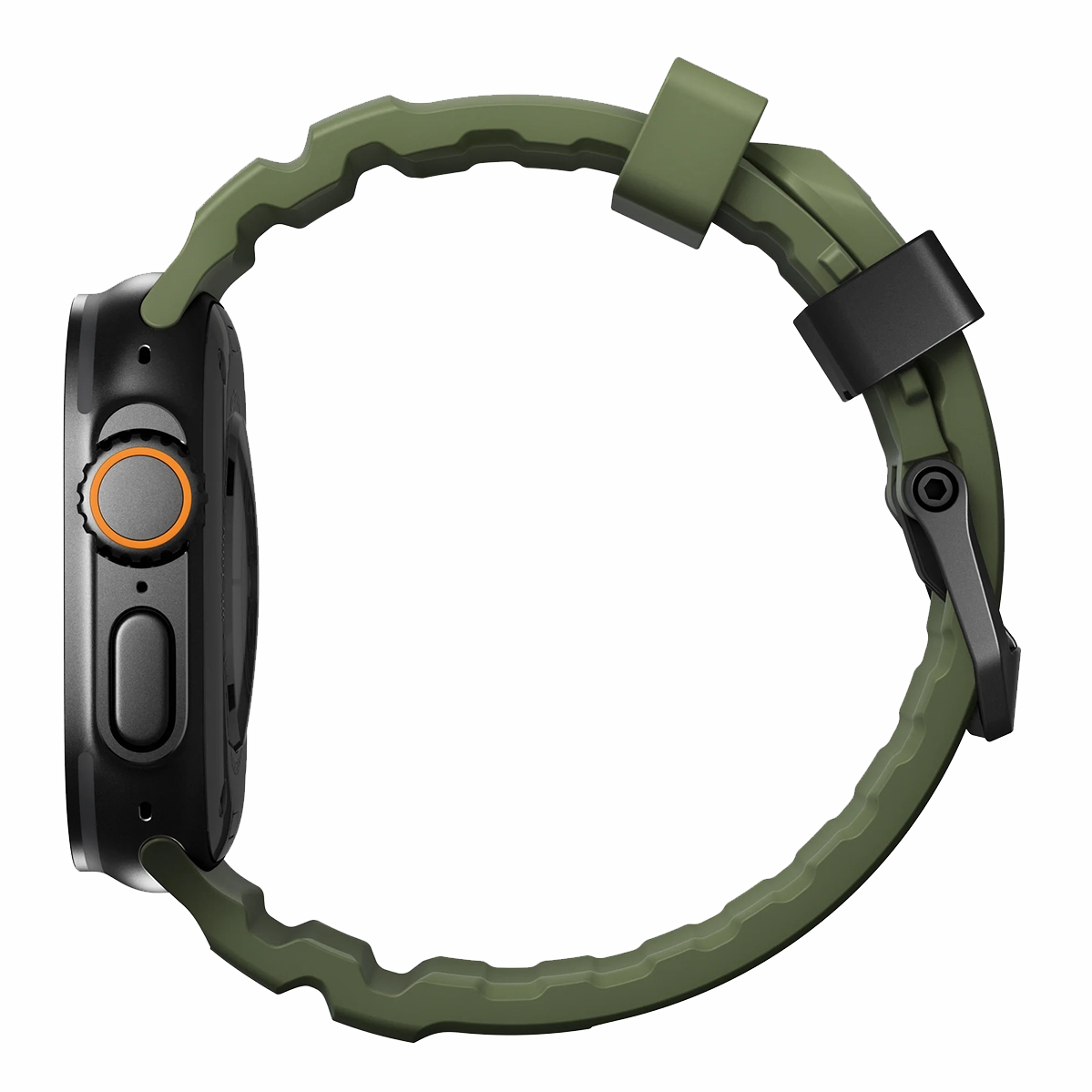 Ремешок Nomad Rocky Point Band Black Titanium Hardware 46mm/49mm - Forest (NM014797858)