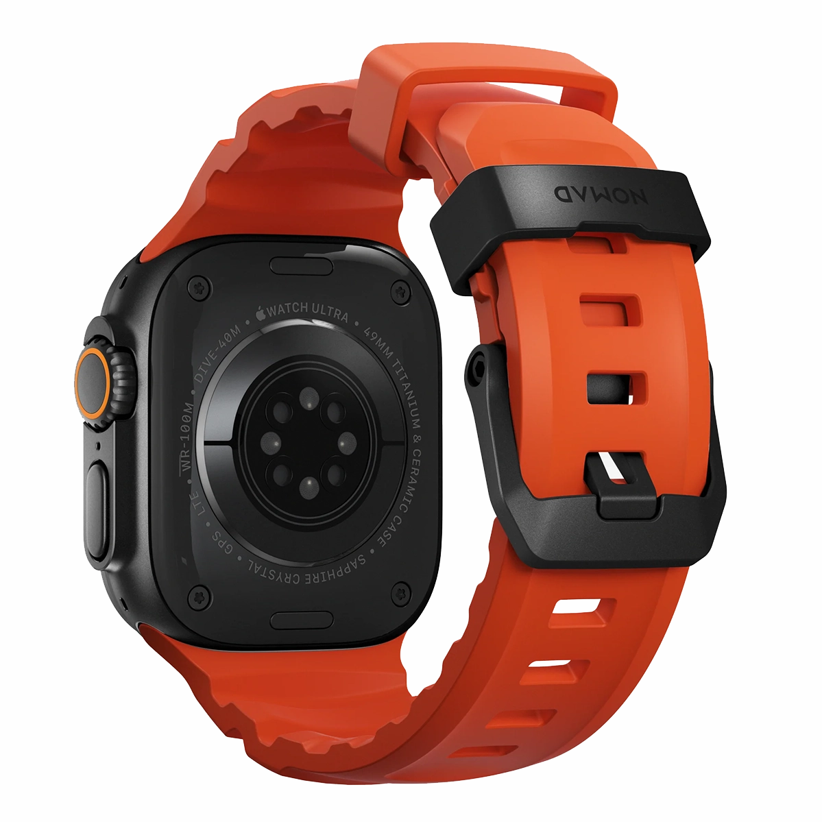 Ремешок Nomad Rocky Point Band Black Titanium Hardware 46mm/49mm - Magma (NM014865858)