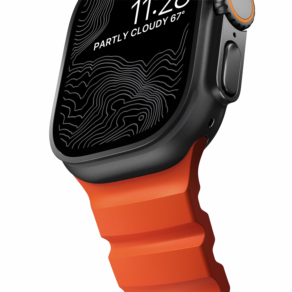 Ремешок Nomad Rocky Point Band Black Titanium Hardware 46mm/49mm - Magma (NM014865858)