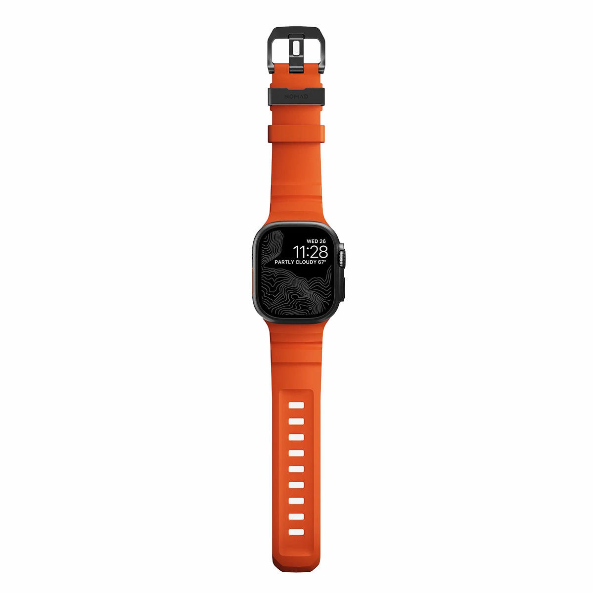 Ремешок Nomad Rocky Point Band Black Titanium Hardware 46mm/49mm - Magma (NM014865858)