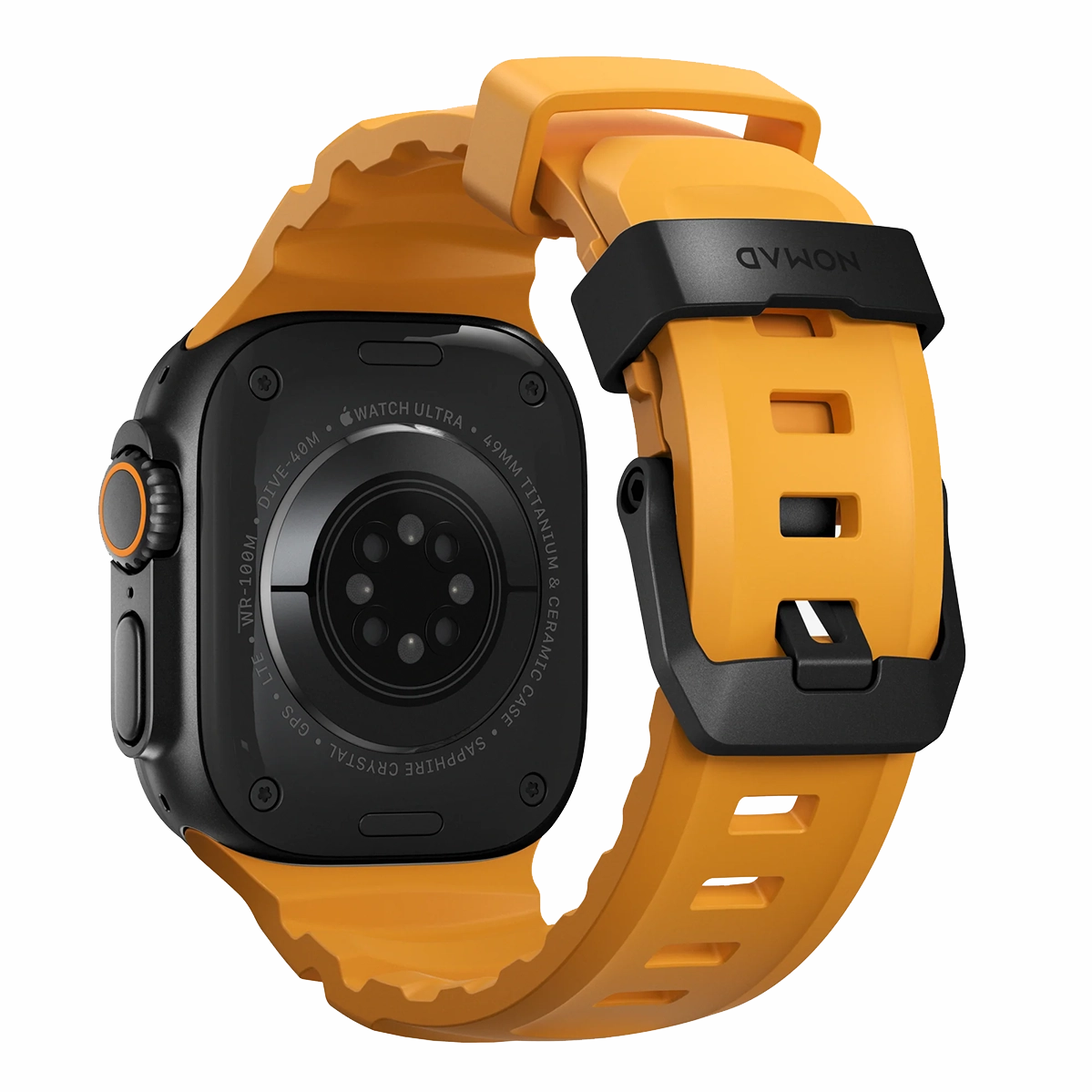 Ремешок Nomad Rocky Point Band Black Titanium Hardware 46mm/49mm - Sol (NM014810858)