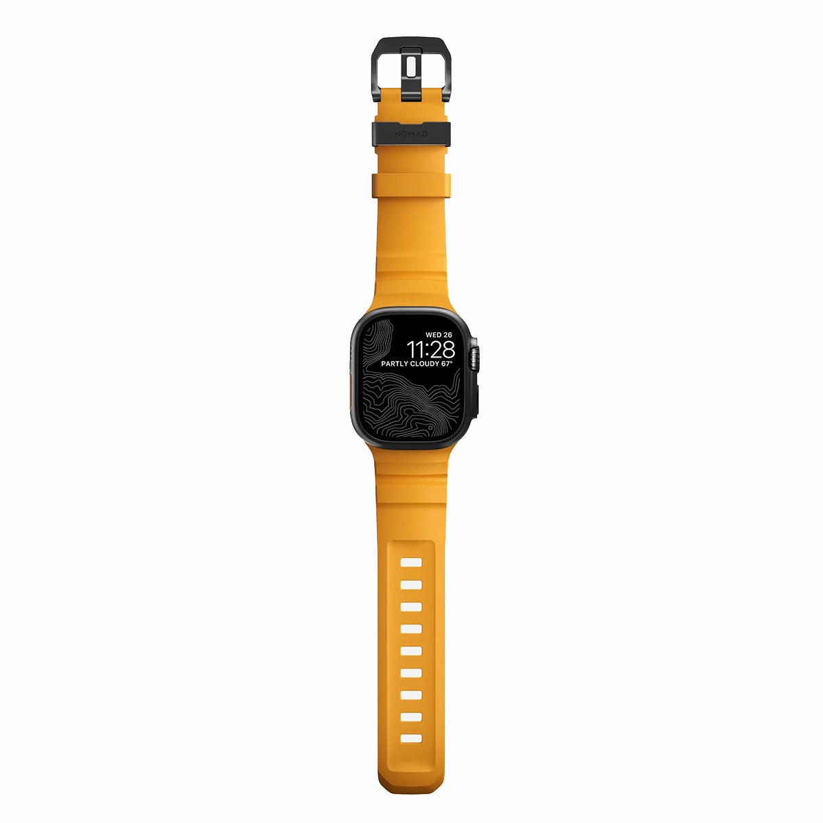 Ремешок Nomad Rocky Point Band Black Titanium Hardware 46mm/49mm - Sol (NM014810858)