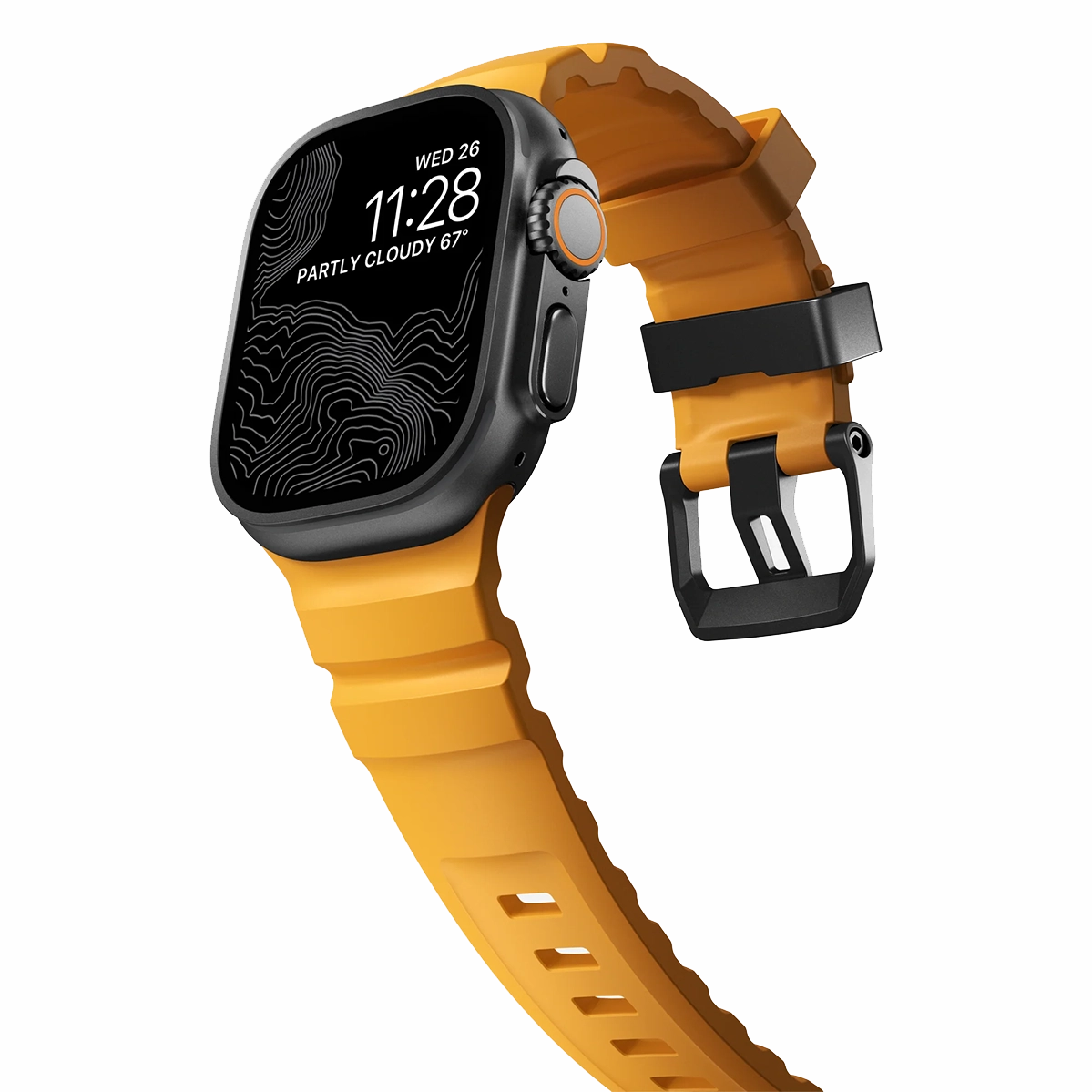 Ремешок Nomad Rocky Point Band Black Titanium Hardware 46mm/49mm - Sol (NM014810858)