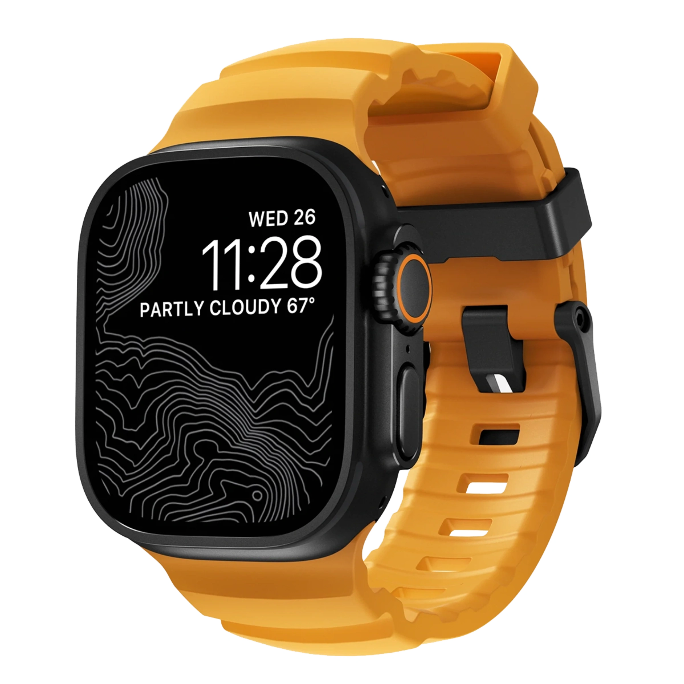 Ремешок Nomad Rocky Point Band Black Titanium Hardware 46mm/49mm - Sol (NM014810858)