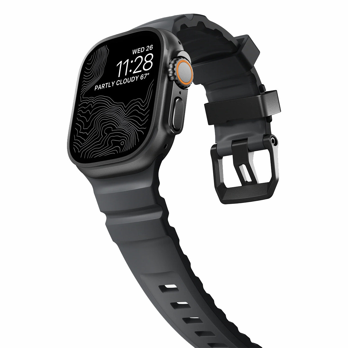 Ремешок Nomad Rocky Point Band Black Titanium Hardware 46mm/49mm - Storm (NM014803858)