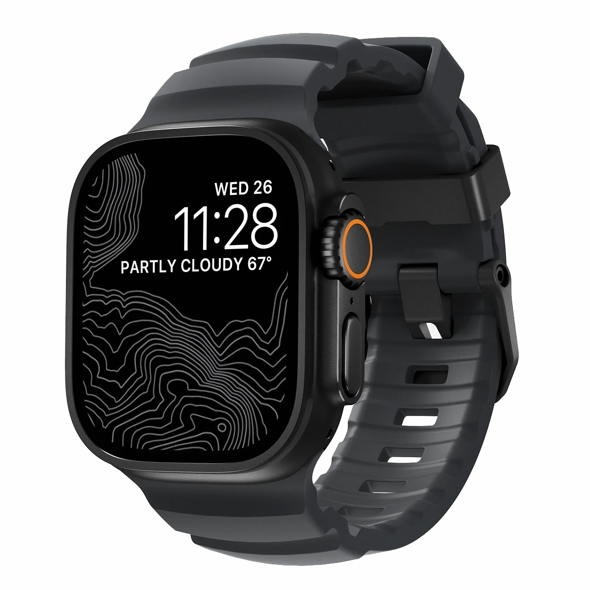Ремешок Nomad Rocky Point Band Black Titanium Hardware 46mm/49mm - Storm (NM014803858)