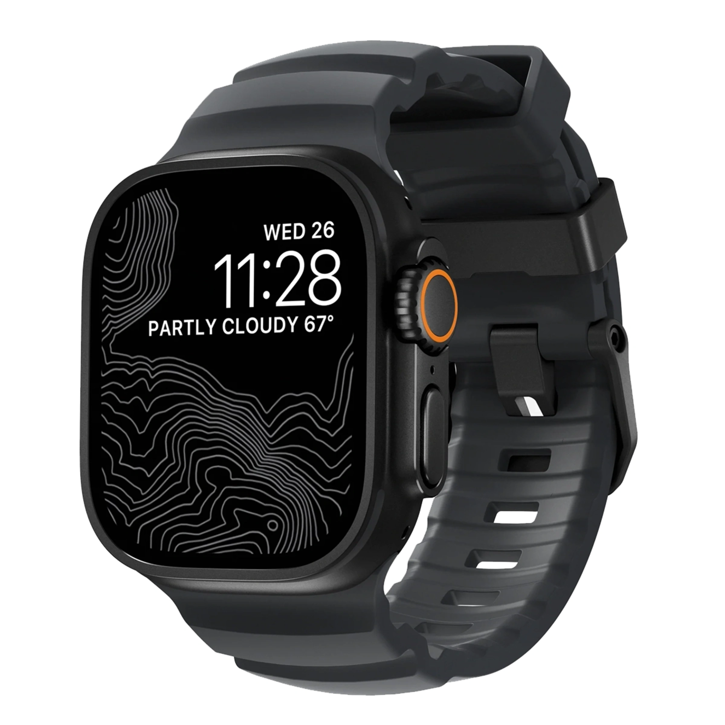 Ремешок Nomad Rocky Point Band Black Titanium Hardware 46mm/49mm - Storm (NM014803858)