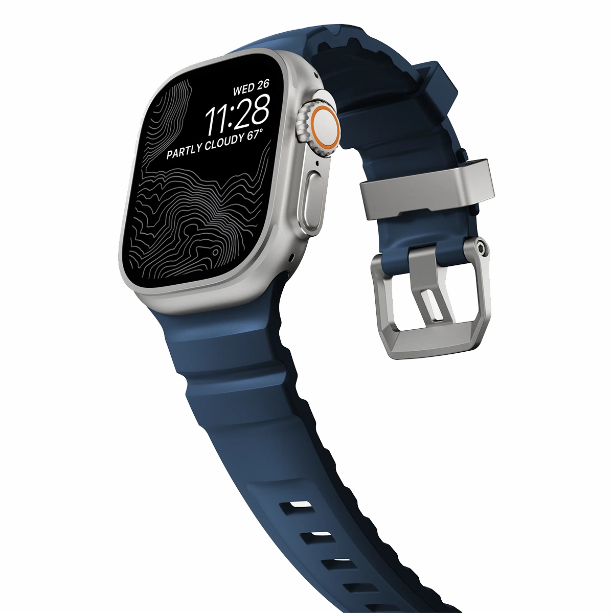 Ремешок Nomad Rocky Point Band Natural Titanium Hardware 46mm/49mm - Atlantic (NM013589858)