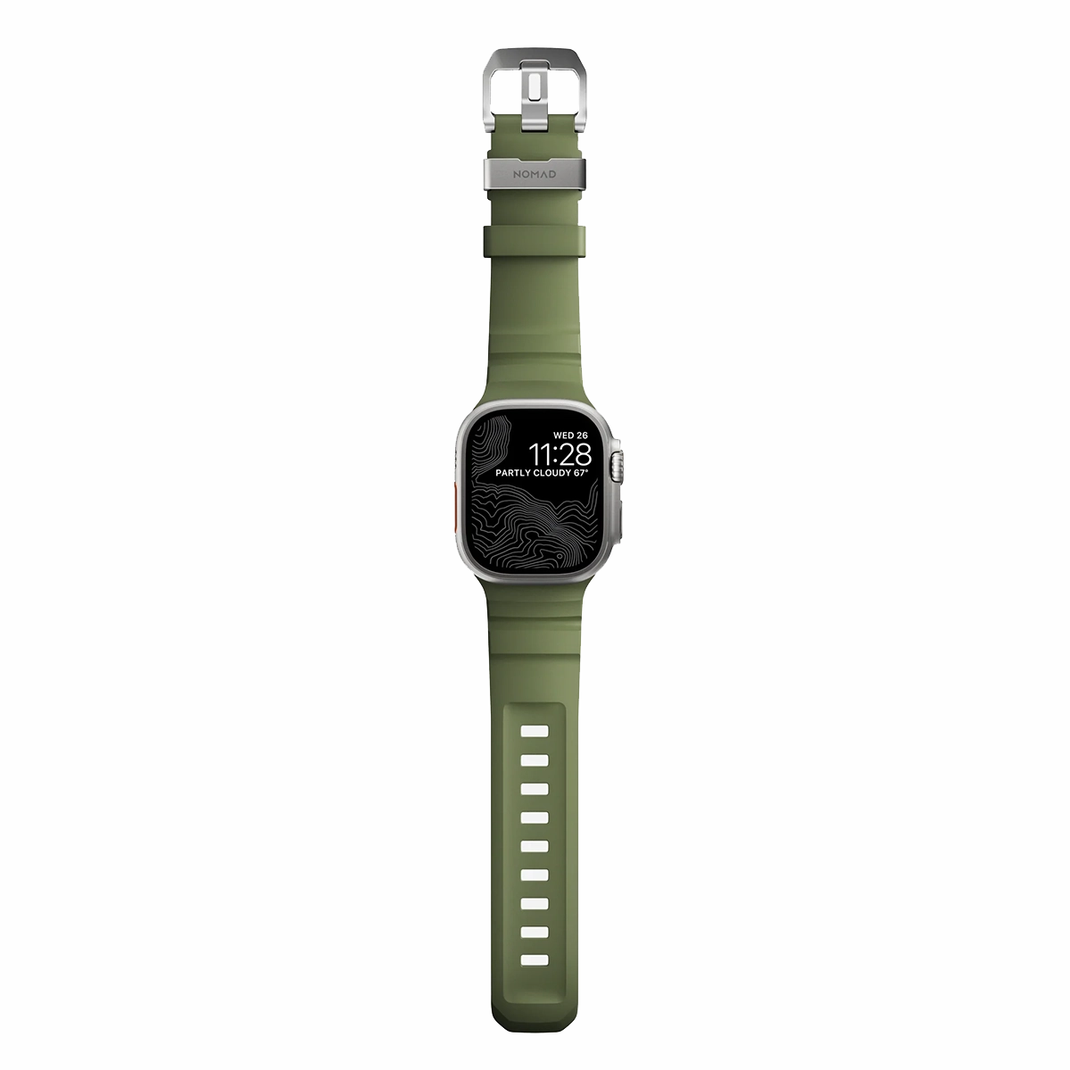Ремешок Nomad Rocky Point Band Natural Titanium Hardware 46mm/49mm - Forest (NM014841858)