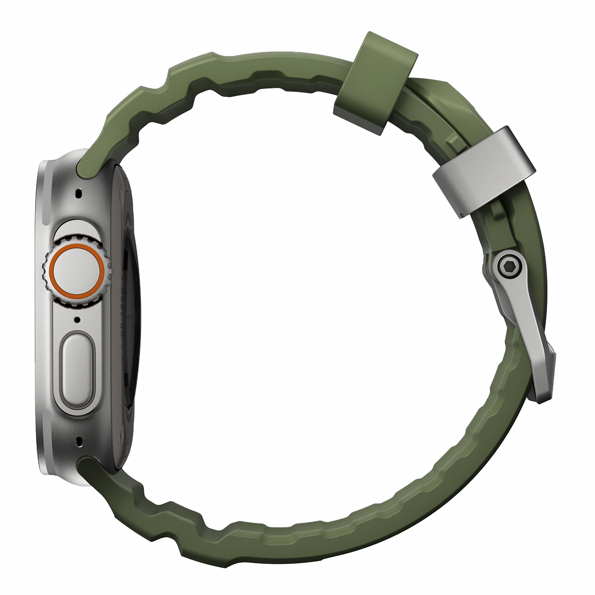 Ремешок Nomad Rocky Point Band Natural Titanium Hardware 46mm/49mm - Forest (NM014841858)